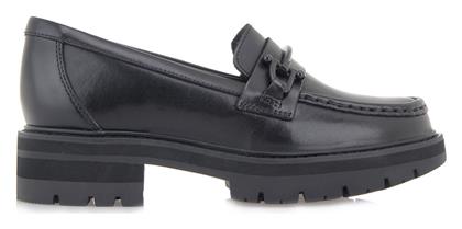 Clarks Δερμάτινα Γυναικεία Loafers σε Μαύρο Χρώμα