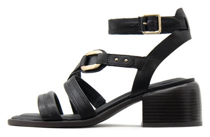 Δερμάτινα Πέδιλα Μαύρα Clarks