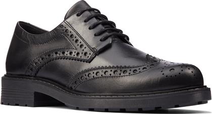 Clarks Orinoco2 Δερμάτινα Ανατομικά Παπούτσια σε Μαύρο Χρώμα από το MyShoe