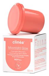 Moonlight Glow Refill Gel Προσώπου Νυκτός για Αντιγήρανση & Λάμψη 50ml Clinea