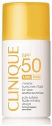 Mineral Sunscreen Fluid Αδιάβροχη Αντηλιακή Λοσιόν Προσώπου SPF50 30ml Clinique