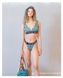 Αθλητικό Set Bikini Τριγωνάκι Animal Print Μαύρο Collectiva Noir