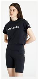 Γυναικείο Crop T-shirt Μαύρο Columbia