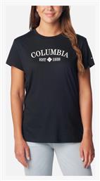 Trek Γυναικείο T-shirt Μαυρο Columbia