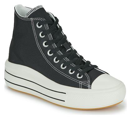 Move Platform Retro Sport Sneakers Μαύρα Converse