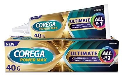 Ultimate All-In-One για Ακόμη Μεγαλύτερη Δύναμη Μασήματος Στερεωτική Κρέμα Τεχνητής Οδοντοστοιχίας 40gr Corega