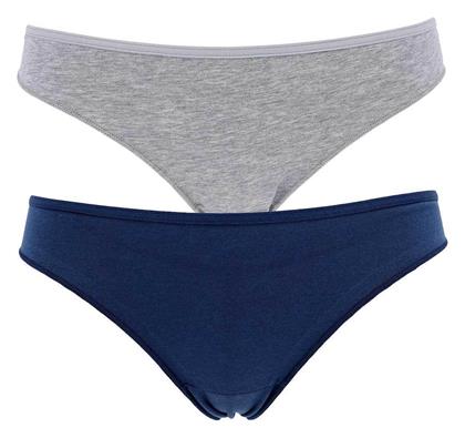 Essentials Smart Γυναικεία Brazil 2Pack με Δαντέλα Grey/Navy Cotonella από το Zaboo