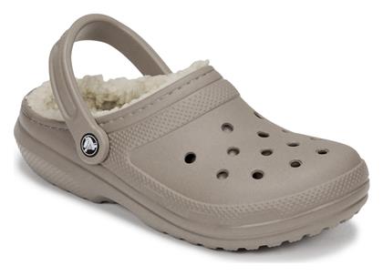 Κλειστές Παντόφλες με Γούνα Μπεζ Crocs από το Spartoo