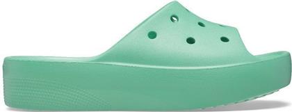 Crocs Slides με Πλατφόρμα σε Μπεζ Χρώμα