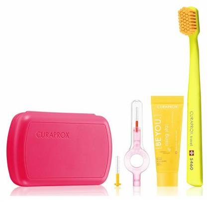 Be You Travel Set Οδοντόβουρτσα Ultra Soft Φούξια Curaprox