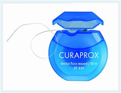 Curasept Curaprox DF 834 Dental Floss Waxed 50m 1τμχ