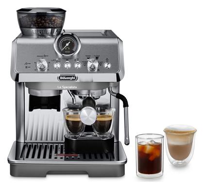 La Specialista Arte Evo EC9255.M Μηχανή Espresso 1450W Πίεσης 15bar για Cappuccino με Μύλο Άλεσης Γκρι De'Longhi
