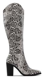 ZALRT220103 Γυναικείες Μπότες Cowboy με Ψηλό Τακούνι Deezee