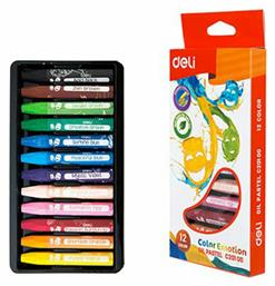 Λαδοπαστέλ Color Emotion Oil Pastels 12 Χρωμάτων Deli