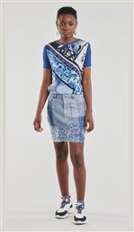Be Blue Τζιν Ψηλόμεση Mini Φούστα Μπλε Desigual από το Spartoo