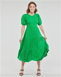 Desigual Midi All Day Φόρεμα με Κουμπιά Πράσινο από το Spartoo