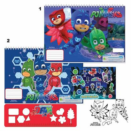 Μπλοκ Ζωγραφικής Pj Masks 23x33cm 40 Φύλλα Σε 2 Σχέδια Διακάκης