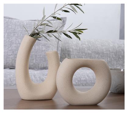 Διακοσμητικό Κεραμικό Βαζάκι Nef-nef Homeware Jadi Ecru Jagi 17,5χ5χ13,5 - Nef Nef