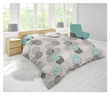 Υπέρδιπλη 220x240 Hexagon 395 Grey Dimcol