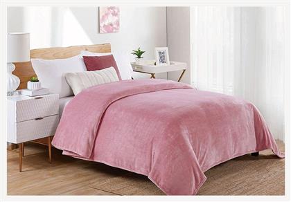 Κουβέρτα Fleece Υπέρδιπλη 220x240εκ. Cashmere Pink Dimcol