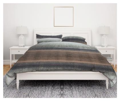 Σεντόνι Υπέρδιπλο Φανελένιο 220x240εκ. Flannel Horizontal Stripes 01 Dimcol