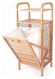 Rite Rainbow 05068.001 Καλάθι Απλύτων Bamboo 40x30x95cm Καφέ Dimitracas