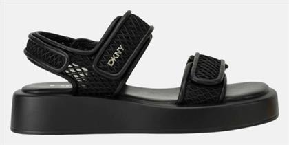Γυναικεία Σανδάλια Flatforms σε Μαύρο Χρώμα DKNY
