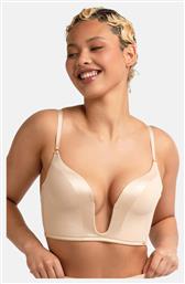 Μπεζ Strapless Σουτιέν χωρίς Μπανέλες Dorina