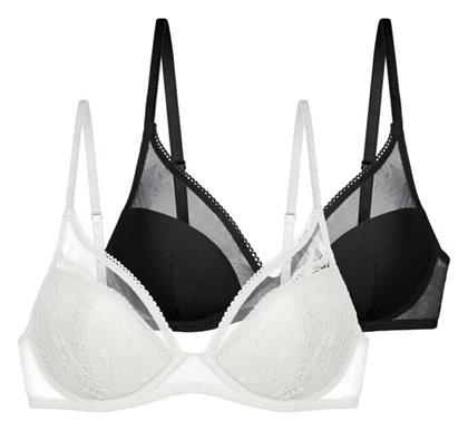 Black/White Σουτιέν με Ελαφριά Ενίσχυση & Μπανέλες 2Pack Dorina