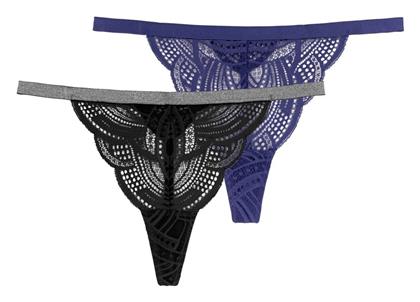 Γυναικεία String 2Pack με Δαντέλα Μπλε Dorina από το Zaboo