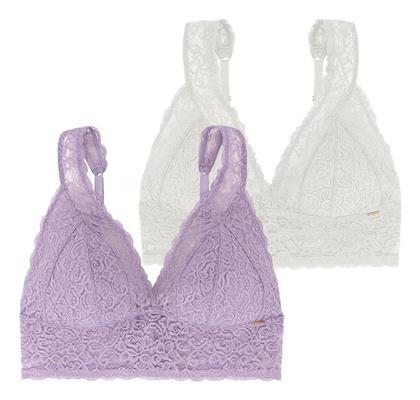 Lana Μωβ Γυναικείο Bralette Σουτιέν 2Pack Dorina