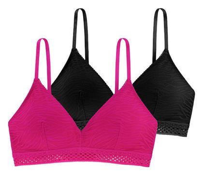 Ροζ Γυναικείο Bralette Σουτιέν 2Pack Dorina