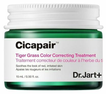 Dr. Jart+ Cicapair Tiger Grass Κρέμα Προσώπου για Ενυδάτωση, Ανάπλαση & Πανάδες 15ml - Dr Jart