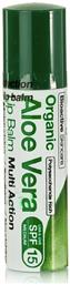 Dr.Organic Aloe Vera Lip Care Stick SPF15 - Dr Organic