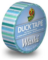 Αυτοκόλλητη Washi Ταινία Διακόσμησης Blue Stripes 15mm x 10m Blue Stripes Duck