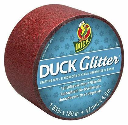 Αυτοκόλλητη Washi Ταινία Διακόσμησης Glitter Red 1τμχ 47mm x 4.5m Duck