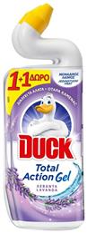 Total Action Gel Καθαρισμού Λεκάνης με Άρωμα Λεβάντα 2x750ml Duck