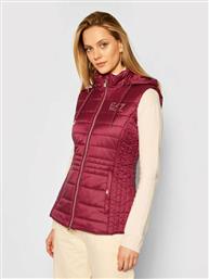 EA7 Emporio Armani Γιλέκο 6HTQ01 TN88Z 1493 Μπορντό Regular Fit από το Modivo