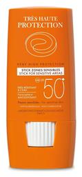 Eau Thermale Avène Zones Sensibles SPF50+ Αντηλιακό Stick - Avene