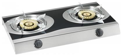 Elite Επιτραπέζια Εστία Υγραερίου Διπλή Inox από το Shop365