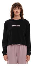 Μπλούζα Μαύρη 232.EW31.16-Black Emerson από το Outletcenter