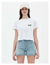 Γυναικείο Αθλητικό Crop T-shirt Λευκό Emerson