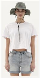 Γυναικείο Crop T-shirt Λευκό Emerson από το Outletcenter