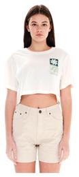 Γυναικείο Crop T-shirt Λευκό Emerson από το Outletcenter