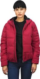 Emerson Κοντό Γυναικείο Puffer Μπουφάν για Χειμώνα Magenta από το Zakcret Sports