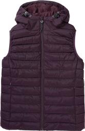 Emerson 192.EW10.114 Κοντό Γυναικείο Αμάνικο Puffer Μπουφάν για Χειμώνα Μπορντό από το Zakcret Sports