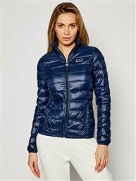 Emporio Armani Κοντό Γυναικείο Puffer Μπουφάν για Χειμώνα Navy Μπλε από το Spartoo