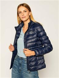 Emporio Armani Κοντό Γυναικείο Puffer Μπουφάν για Χειμώνα Navy Μπλε από το Spartoo