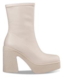 Block Heel Booties Μποτάκια Μπεζ E23-18378-36 Envie Shoes