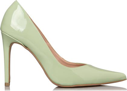 Envie Shoes Γόβες από Λουστρίνι με Τακούνι Στιλέτο Πράσινες